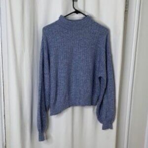 Ultra soft ribbed mock neck